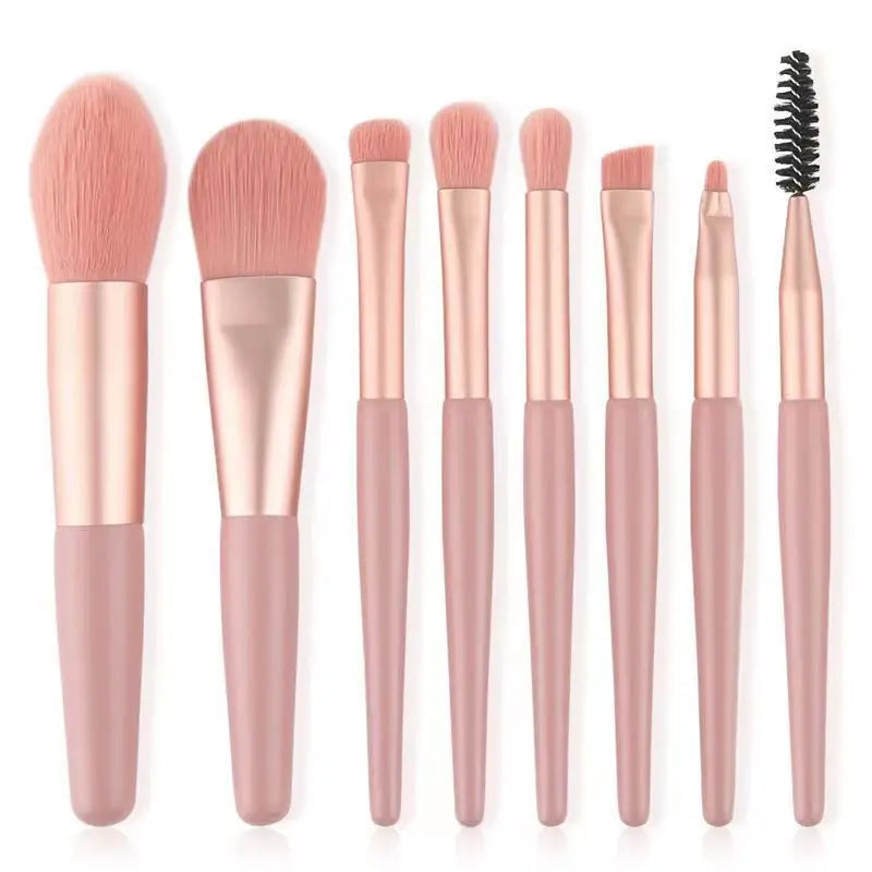 SET DE 8 PINCEAUX MAQUILLAGE PROFESSIONNELS