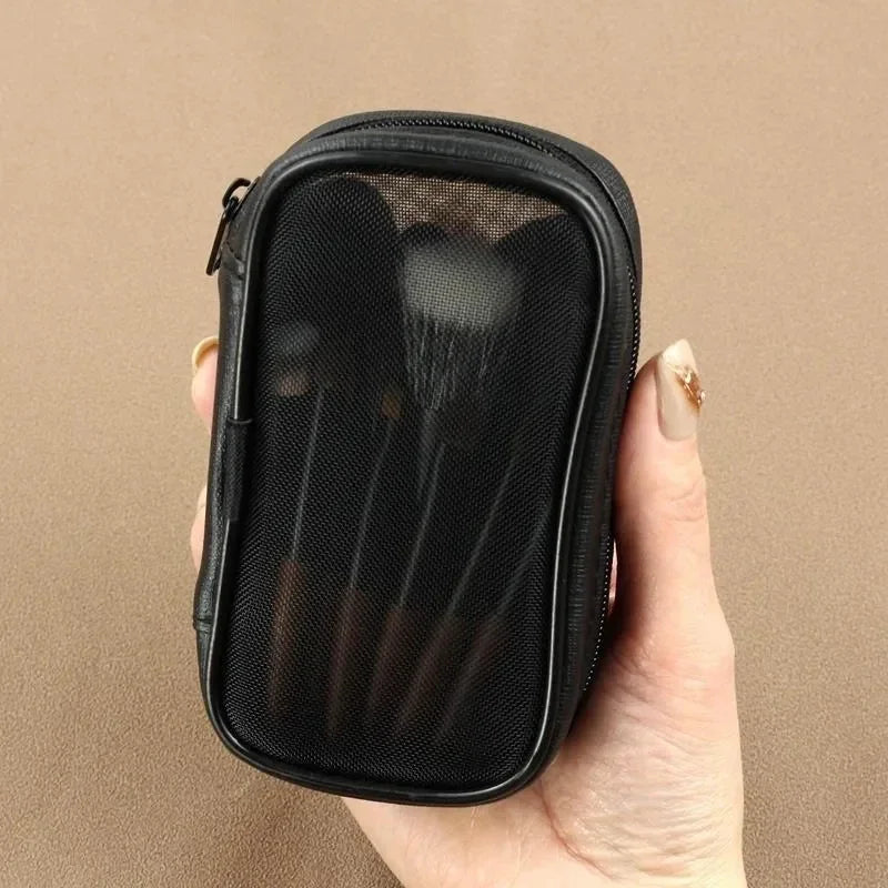 JEU DE 9 PINCEAUX MAQUILLAGE PORTABLES
