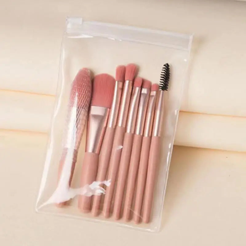 SET DE 8 PINCEAUX MAQUILLAGE PROFESSIONNELS